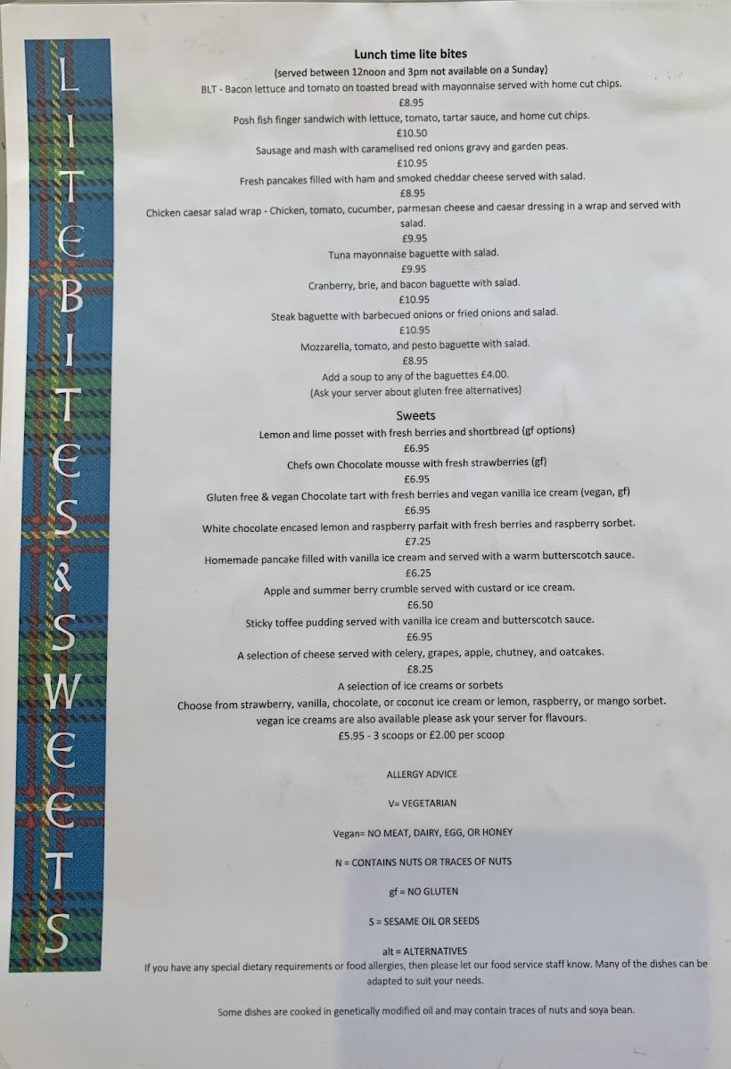 The Muirs Inn Menu - Image 2